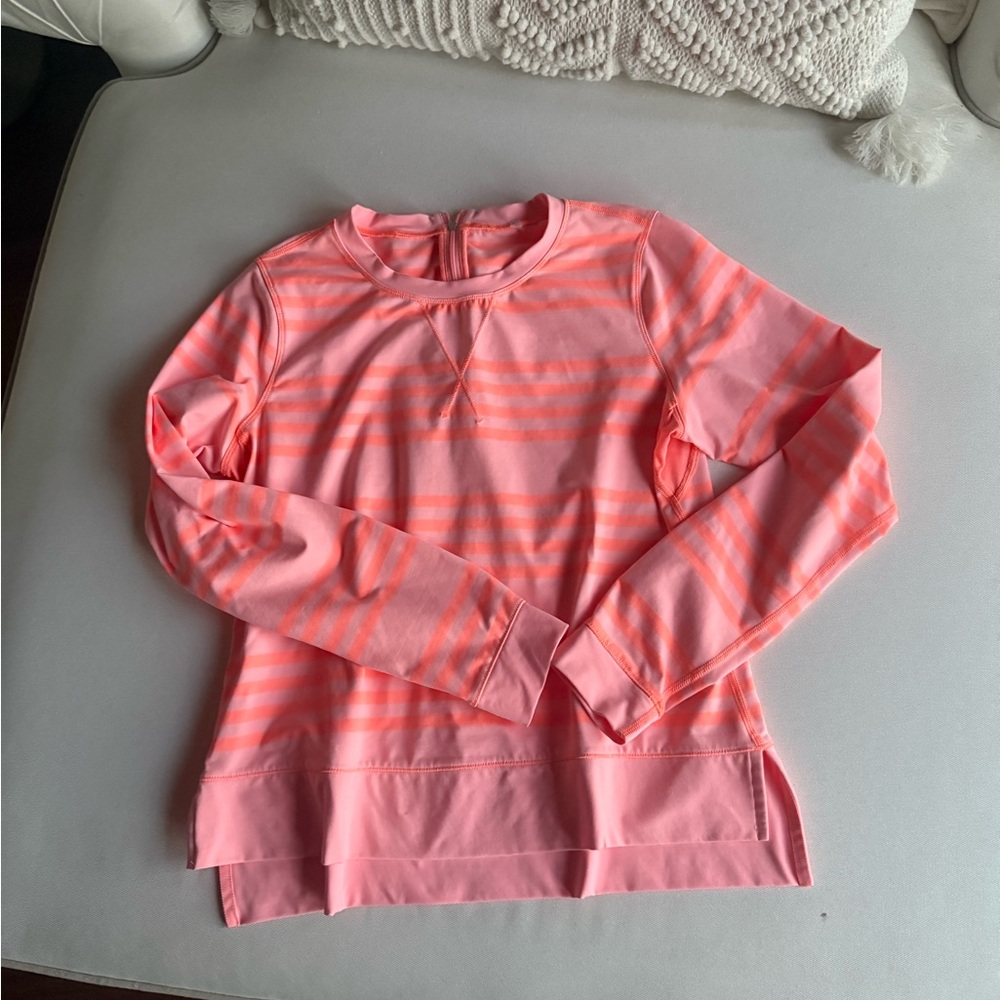 Lululemon Pink Striped Long Sleeve Top❗️